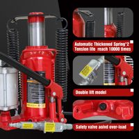 Cric hydraulique pneumatique robuste en acier pour camions, de 2 à 50 tonnes, avec couleur personnalisable, alimenté par l'air
