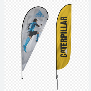 Advertising Custom Eco-Friendly Flying Banners Teardrop Flag Feather Flag Beach Flags Polyester FiberGlass