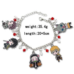 กำไลคริสตัลแฟชั่นน่ารักลายอสูร Kimetsu NO Yaiba สำหรับเป็นของขวัญสำหรับแฟนๆ - Product Image 6