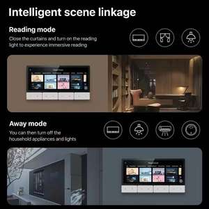 Passerelle intelligente Tuya Smart Home Wifi Zigbee, écran tactile <span class=keywords><strong>de</strong></span> 6,2 pouces, contrôle central intelligent, écran tactile à 8 boutons, interrupteur mural intelligent F5 - Product Image 4