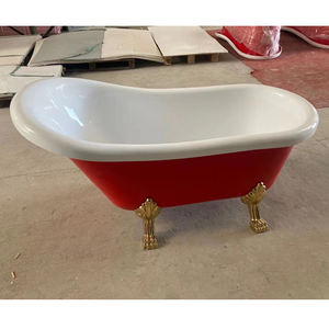 Bañera Independiente de Alta Calidad y Económica <span class=keywords><strong>con</strong></span> 4 <span class=keywords><strong>Patas</strong></span>, Diseño Gráfico, Bañera de Esquina para Baño, Color Personalizado, Tradicional - Product Image 3