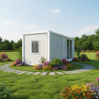 Maison préfabriquée, conteneur modulaire pliable de 20 pieds, maison de camping, petite maison de conteneur pliable, bureau à domicile