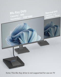 Graveur Blu-ray externe USB 3.0 et Type-C, <span class=keywords><strong>lecteur</strong></span> Blu-ray externe, graveur de <span class=keywords><strong>CD</strong></span>/DVD et <span class=keywords><strong>lecteur</strong></span> Blu-ray pour PC - Product Image 4