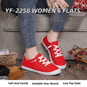 Mocasines de Lona para Mujer, Zapatos Bajos para Caminar, Transpirables, Ligeros, Casuales, con Suela Plana, Estilo Urbano - Product Image 2