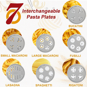 Wholesale Kitchenaid Attachment <strong>Pasta</strong> Press Attachment <strong>Pasta</strong> Maker Attachment with 7 Interchangeable <strong>Pasta</strong> Plates for KitchenAid - Product Image 6