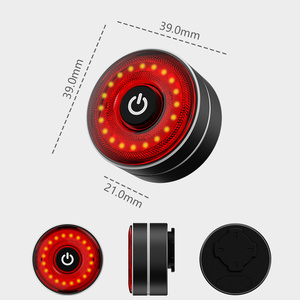 <span class=keywords><strong>Luz</strong></span> <span class=keywords><strong>Trasera</strong></span> de <span class=keywords><strong>Bicicleta</strong></span> de Montaña de Aleación de Aluminio Negra y Roja, Resistente y Compacta, Lámpara de Seguridad <span class=keywords><strong>Trasera</strong></span> para MTB, para Todoterreno, Carreras y Senderismo, con 2W - Product Image 2