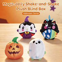 JNNRONG Jouet sensoriel anti-stress Halloween, Squishy à secouer avec eau, surprise citrouille et fantôme, doux à presser