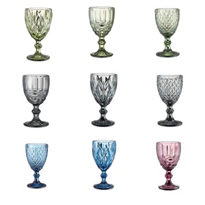 Haute qualité sculptures salade de fruits crème glacée tasse style européen ménage personnalité créative tasse vin gobelet <span class=keywords><strong>verre</strong></span> en relief - Product Image 2