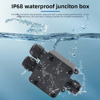 Boîte de jonction étanche à 3 voies IP68-rated FSH712 avec une plage de diamètre de fil de 5-9mm, 6-11mm, bagues d'étanchéité de 12-14mm