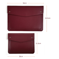 Housse de protection pour ordinateur portable en cuir PU personnalisé, fine, portable, pour ordinateur portable