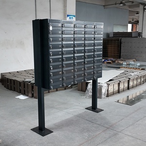 Custom Stainless Steel Multi-Unit Mailbox Weatherproof Commercial Key Lock Mailboxes for Apartment Buildings - Product Image 1