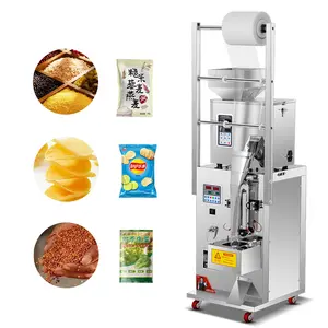 Máquina de envasado de polvo de bolsita de gránulos de barra de cereales de legumbres pequeñas, maquinaria automática de envasado de alimentos para pequeñas empresas