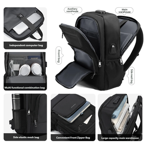 Mochila para Portátil Impermeable Tigernu, Nueva Llegada, Venta al por Mayor, con USB, Mochila de Viaje Antirrobo, Mochila Deportiva Casual para Exteriores - Product Image 4