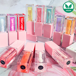 Grosir vegan jumlah besar minyak bibir kustom lucu label pribadi tinta merah muda minyak bibir gloss warna berubah minyak bibir - Product Image 5