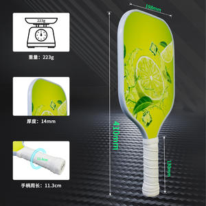 Nueva raqueta Pickleball de fibra de vidrio LED recargable, equipo deportivo al aire libre de 16mm de espesor con logotipo impreso, venta al por mayor - Product Image 3