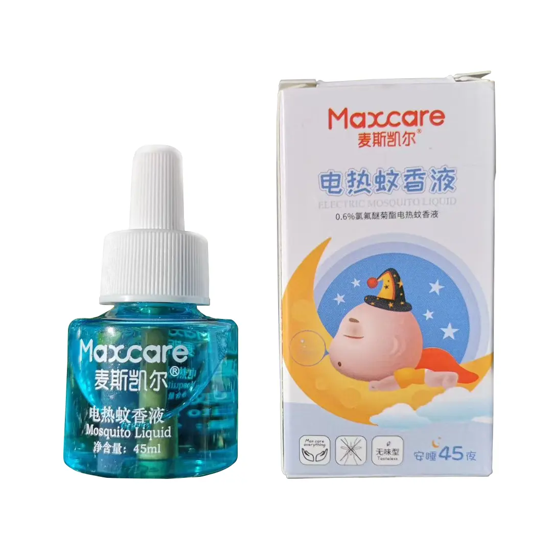 Maxcare 45ml Anti Electric Mosquito Repellent Heater Liquid MOSQUITOES Mouse Repeller Mosquito Killer Rechargeable Acceptable