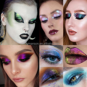 Sombra de ojos en relieve iluminadora de alta calidad, brillo mate, pigmento de hada perla, etiqueta privada cosmética holográfica - Product Image 3