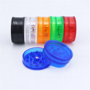 Customize High Quality Plastic Herb <b>Grinder</b> Smoking Accessories Smoke <b>Grinders</b> 3 Parts Design <b>Mini</b> Plastic Tobacco Crusher - Product Image 1