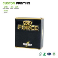 Boîtes personnalisées en carton noir avec couvercle à charnière et plateau intérieur doré pour table, MOQ 500 pièces