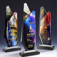 Plaque de récompense en cristal à sublimation vierge avec logo personnalisé