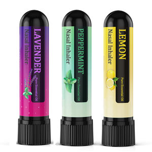 Inhalateur nasal <span class=keywords><strong>à</strong></span> double trou <span class=keywords><strong>à</strong></span> aspiration nasale, <span class=keywords><strong>à</strong></span> l'arôme de menthe, essence naturelle, sommeil doux, énergie rafraîchissante, relaxation, marque privée - Product Image 4