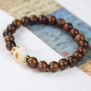 Buster's Claw Black Rosewood Cat Paw <b>Bracelet</b> 8mm Single Strand Chinese Style Jewelry for Men Women <b>Couple</b> Gift - Product Image 4