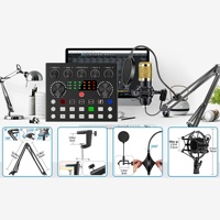 Kit de Carte Son Pour Podcast, Microphone de Studio Enregistrement Live, Micro Condensateur USB BM800, Karaoké