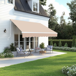 Manivelle d'auvent robuste avec engrenage, quincaillerie et accessoires pour auvents de terrasse extérieure et abris de pluie - Product Image 1