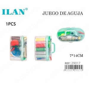 Juego de Agujas de Coser Ilan 7x14 Cm con Hilo y Herramientas para Uso Doméstico - Product Image 1