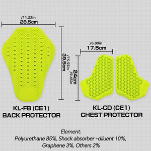 CE1 nouveau équipement de protection de moto insérer une protection dorsale veste de motocross poitrine épaule coude protecteur pantalon hanche genouillères - Product Image 4
