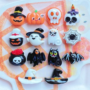 Mini Zucca <span class=keywords><strong>Diavolo</strong></span> di Halloween per Bambini, Accessori in Resina Dipinti con Colla Crema per Decorazione di Cover per Telefono, Copricapo e Fermagli per Capelli, Ingrosso - Product Image 6