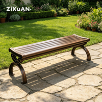 Suole — banc de jardin en aluminium moulé, imperméable, chaise aléatoire, moderne, de bonne qualité, directement à l'usine, WPC, usage extérieur