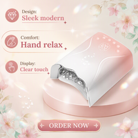 Lampe à ongles UV LED 115W, 5200mAh rechargeable, séchage rapide, lumière de durcissement, utilisation à domicile ou en salon, aspiration réglable, antidérapante, en plastique résistant à la chaleur