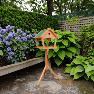 Toptan ahşap kuş besleyici ücretsiz ayakta kuş Aviary ahşap kuş kafesi - Product Image 1