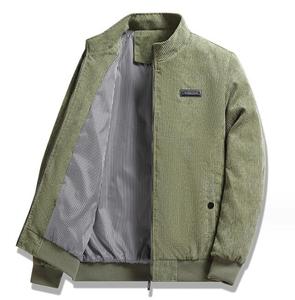 Veste <span class=keywords><strong>Homme</strong></span> en Velours Côtelé Fine de Style Automne, <span class=keywords><strong>Col</strong></span> Montant, Décontractée, Grandes Tailles - Product Image 2