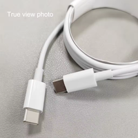 Chargeur de téléphone rapide PD 20 W prêt à être expédié, câbles USB ABS TPE Type C vers C