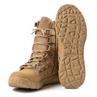 Bottes tactiques de randonnée, chaussures de combat tactiques, chaussures d'entraînement à fermeture éclair latérale, bottes d'opérateur vert coyote, équipement tactique