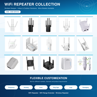Répéteur WiFi 300 Mbps 2,4 GHz, amplificateur de signal Internet sans fil pour appartement, chambre, maison, bureau
