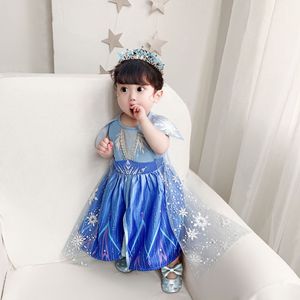 MQATZ Vestito da Principessa <span class=keywords><strong>Elsa</strong></span> per Bambini da 1 a 4 Anni per Halloween BX1730 - Product Image 2