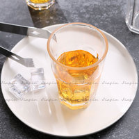식기 세척기 안전 팔각형 모양 280ml 폴리 카보네이트 맥주 컵 깨지지 않는 맥주 잔
