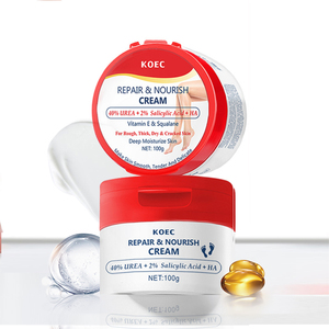 Crème réparatrice pour les pieds KOEC 40% d'urée 100g Vente en gros Crème hydratante pour les mains et les pieds pour les talons et les pieds secs et fissurés <span class=keywords><strong>Antifongique</strong></span> - Product Image 1
