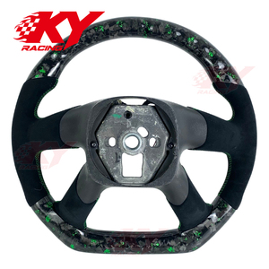 Accesorios para Automóviles Hummer H2 Sports, Volante de Cuero y Fibra de Carbono Forjado Personalizado para GMC ENVOY XL Denali - Product Image 3