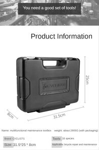 Kits d'outils IRONDONKEY Kits d'outils de <span class=keywords><strong>réparation</strong></span> de vélo Installation de moteur <span class=keywords><strong>électrique</strong></span> à entraînement central Kit d'outils d'entretien de vélo essentiel - Product Image 4