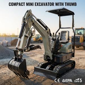 Mini-excavatrice 1 tonne EPA Euro 5 agricole neuve sur chenilles, livraison gratuite, vente flash - Product Image 1