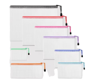 B5 B4 A3 <b>A4</b> A5 A6 Clear PVC Mesh Organizer Case Plastic Document Zipper Envelope Pouch <b>File</b> <b>Folder</b> Bags for Box <b>File</b> - Product Image 1