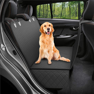 Voyage personnalisé avec couverture amovible lavable gris pliable mise à niveau doux chien siège auto lit - Product Image 5