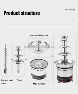 Fontaine de cascade de <span class=keywords><strong>chocolat</strong></span> <span class=keywords><strong>professionnelle</strong></span> commerciale 220V 110V <span class=keywords><strong>Machine</strong></span> à <span class=keywords><strong>chocolat</strong></span> à 5 couches - Product Image 4