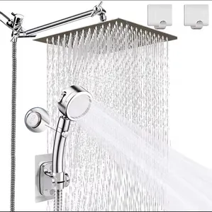 10INCH Square Shower Head and 11INCH Adjustable Arm 10INCH Shower Head 11INCH Shower Arm