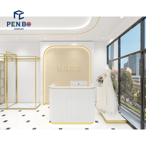 <span class=keywords><strong>Dubai</strong></span> Wedding Dresses cửa hàng trang trí Vàng hiển thị đứng cho treo Bridal Bridal Dresses cửa hàng hiển thị giá - Product Image 4