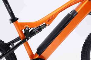 Bicicleta de Montaña de 24 Pulgadas con Batería de Litio Integrada, Cuadro de Aluminio, Frenos de Disco Dobles, Suspensión Trasera, Pedales Ordinarios - Product Image 5